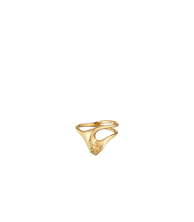 Anello Eroz Fine Edition placcato in oro 24 carati