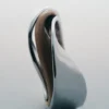 Anello Ormé Edizione Argento rodiato con pelle color taupe