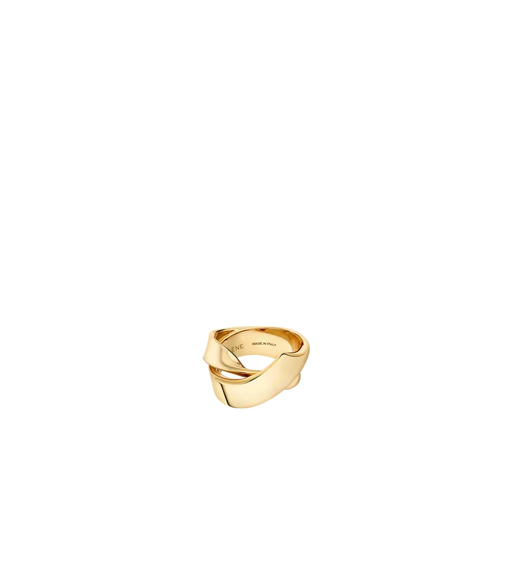 Anello ricurvo Éole, edizione placcata in oro a carati