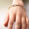 Bracciale a catena Éole, edizione con placcatura in oro carati