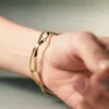 Bracciale a catena Éole, edizione con placcatura in oro carati