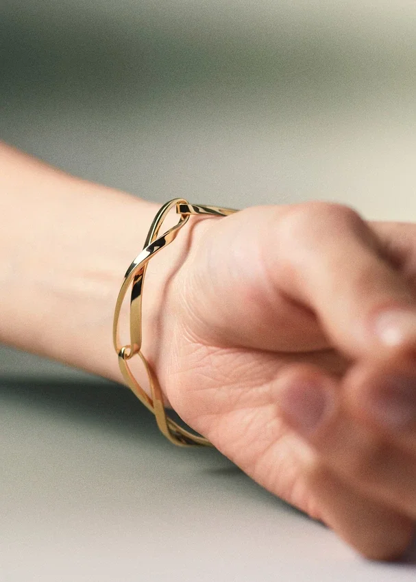 Bracciale a catena Éole, edizione con placcatura in oro carati