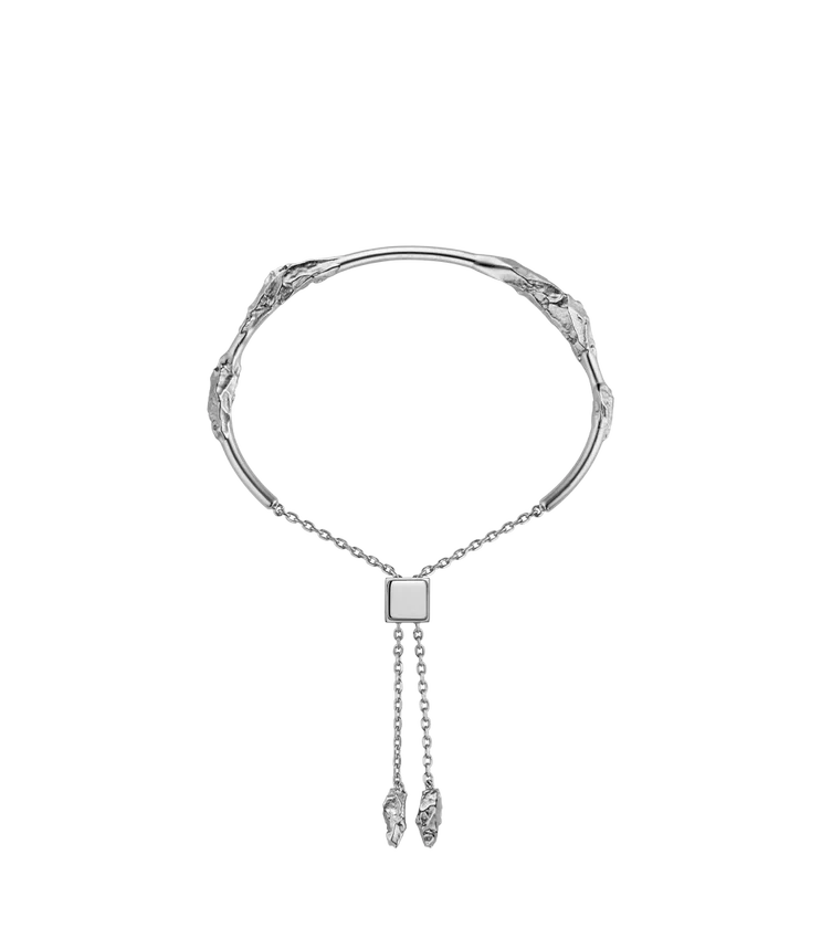 Bracciale Eroz in ottone placcato argento rodiato