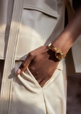 Bracciale Éole Edition placcato in oro a 24 carati