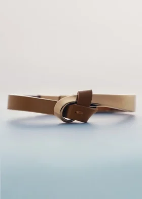 Bracciale Ormé Edition placcato oro con pelle color cammello