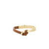 Bracciale Ormé Edition placcato oro con pelle color cammello