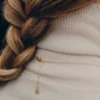 Collana a doppia catena Eroz, placcata in oro 24 carati