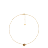 Collana Ormé Edition placcata in oro con pelle color cammello