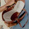 Cyme Mini Edition in tela color cognac