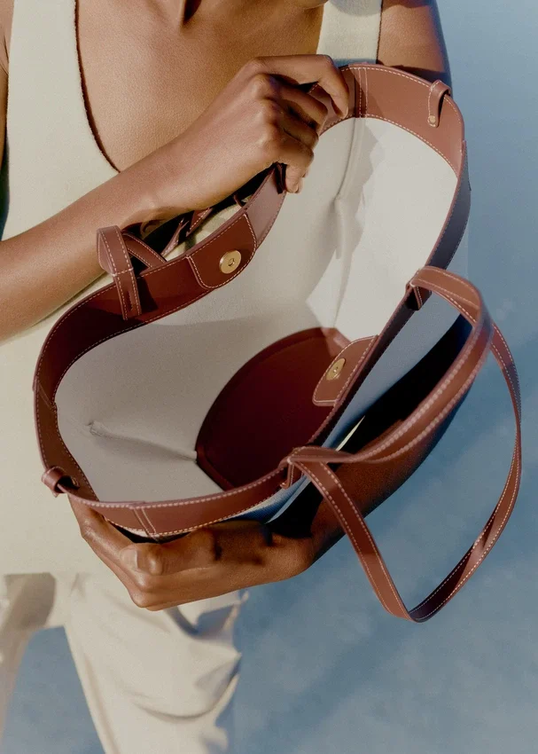 Cyme Mini Edition in tela color cognac