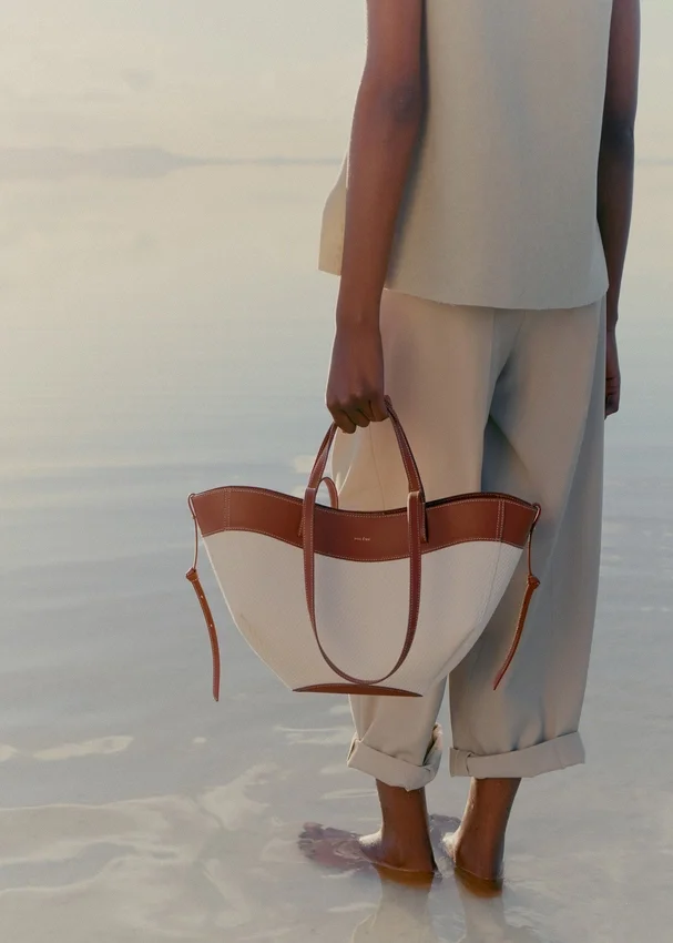 Cyme Mini Edition in tela color cognac