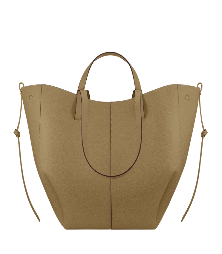 Cyme Tote Edition, oliva fumé testurizzata