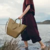 Cyme Tote Edition, oliva fumé testurizzata
