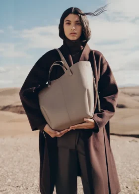 Cyme Tote Edition Taupe testurizzato