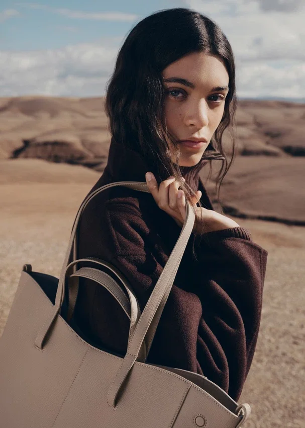 Cyme Tote Edition Taupe testurizzato