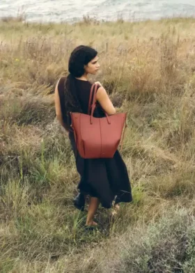 Cyme Tote Edition Terracotta testurizzata