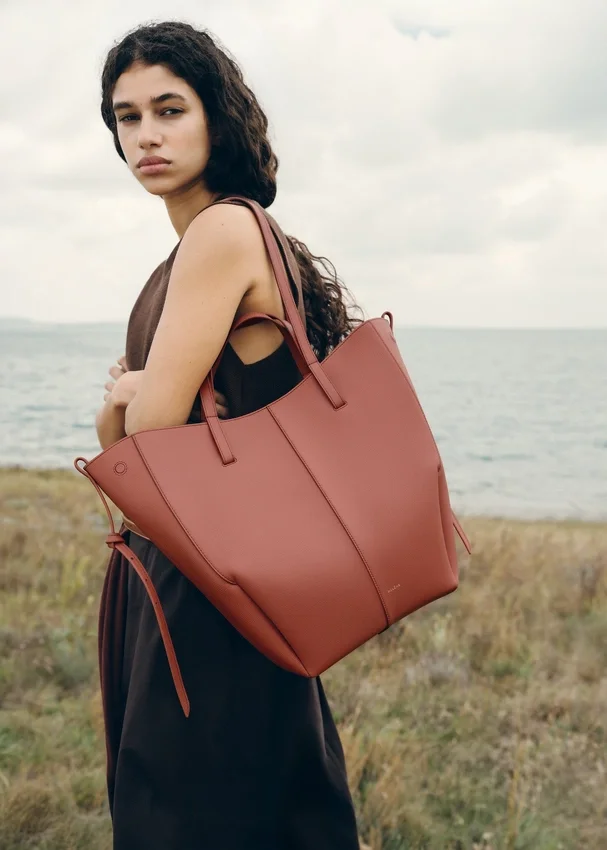 Cyme Tote Edition Terracotta testurizzata