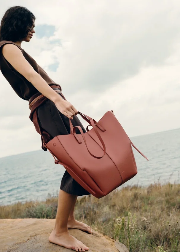 Cyme Tote Edition Terracotta testurizzata