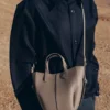 Cyme Tote Nano Edition Taupe testurizzato