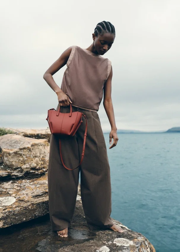Cyme Tote Nano Edition Terracotta testurizzata
