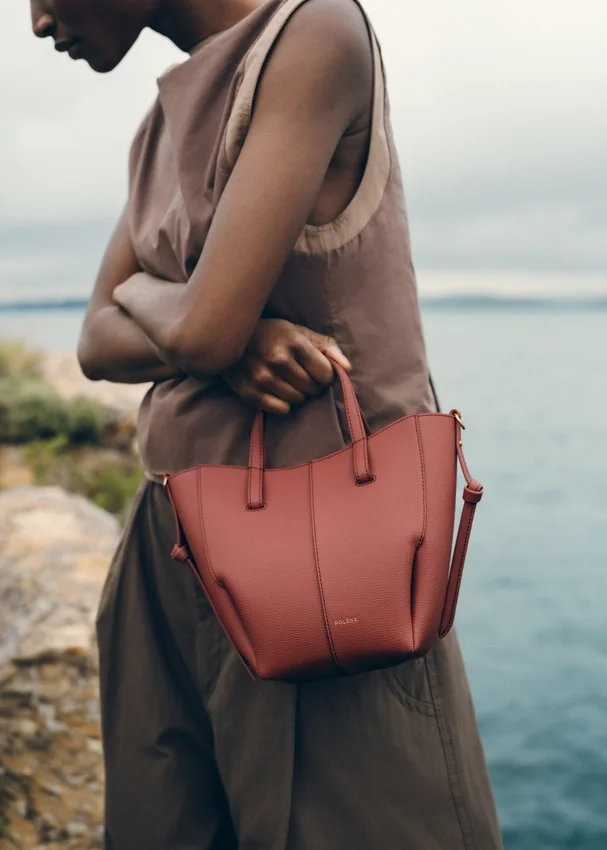 Cyme Tote Nano Edition Terracotta testurizzata