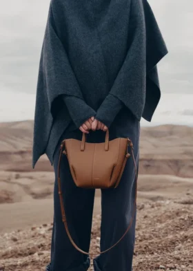 Cyme Tote Nano Edition Textured Camel