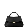 Mokki Mini Edition nero testurizzato con cuciture ecru