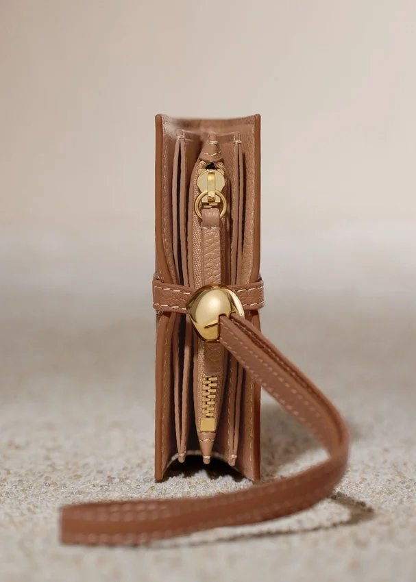 Portacarte Kayé Edition Textured Duo Camel