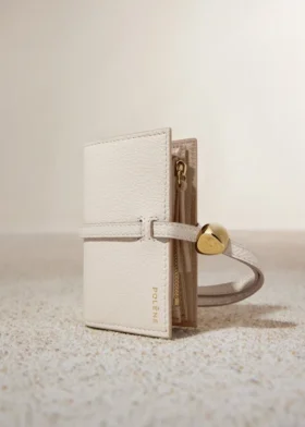 Portacarte Kayé Edition Textured Duo Chalk